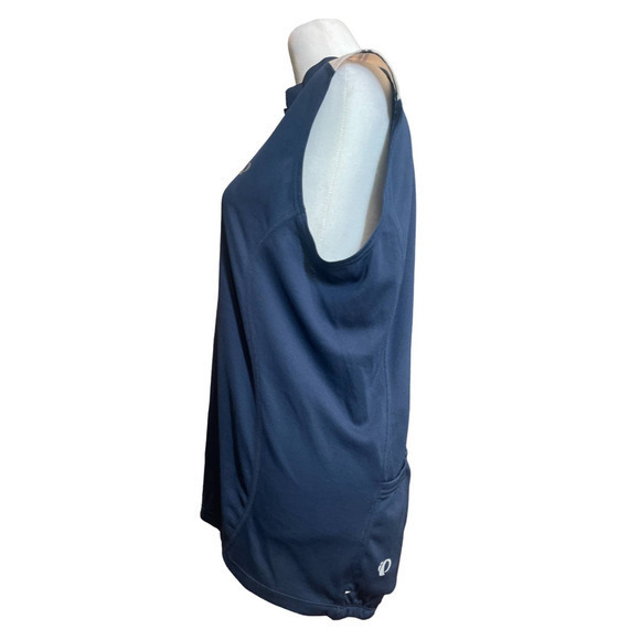 Pearl Izumi Select Unisex Cycling Shirt Sleeveless Pockets Navy Blue Size Medium - Picture 7 of 9